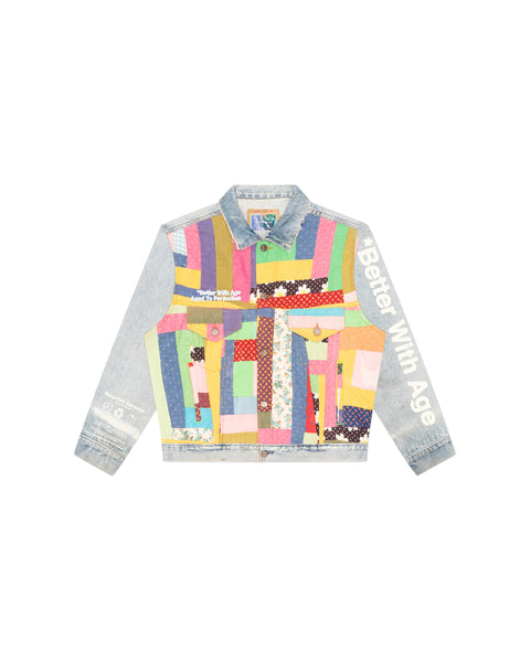 BRENDA BLANKET DENIM TRUCKER JACKET