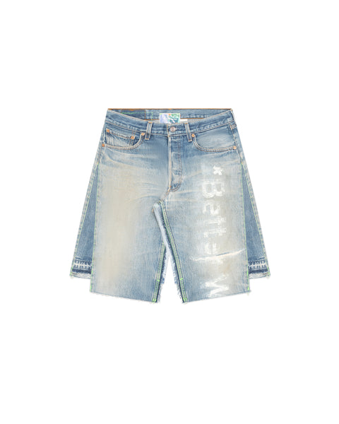 CLEMENTINE DOUBLE-WIDE LONG DENIM SHORT