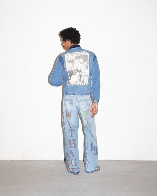 ROCK CITY RECONSTRUCTED DENIM JACKET