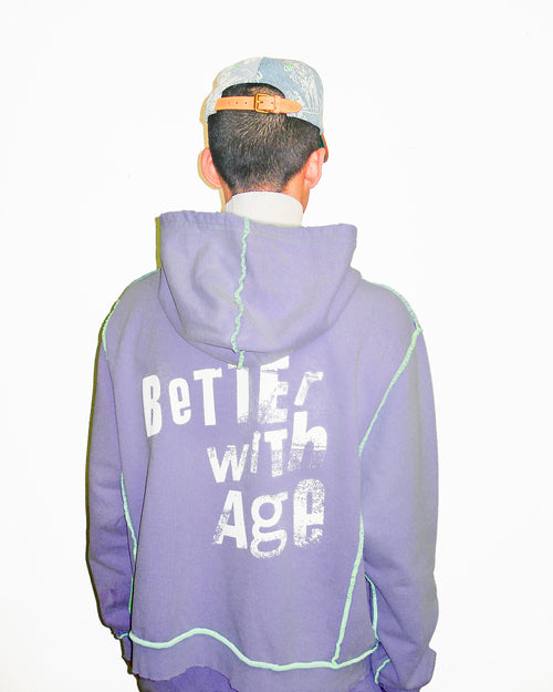 FLAMING PASSION HOODIE - VINTAGE PLUM