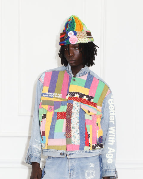 BRENDA BLANKET DENIM TRUCKER JACKET