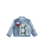 ALBANY MIXED MEDIA DENIM JACKET