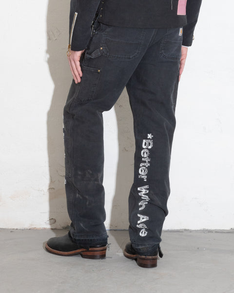 FORGOT HAND-BEADED DOUBLE KNEE TROUSER