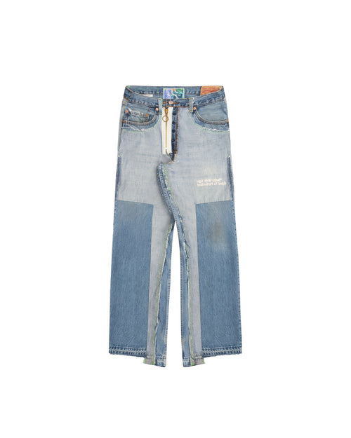ESCAPADE RECONSTRUCTED DENIM TROUSER