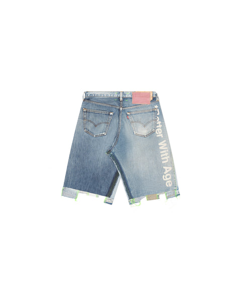 CANCEL DOUBLE-WIDE DENIM SHORT