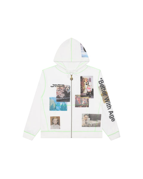 RICKY WAFFLE ZIP-UP HOODIE