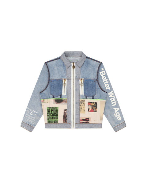 BROGUE RECONSTRUCTED REVERSIBLE TRUCKER JACKET