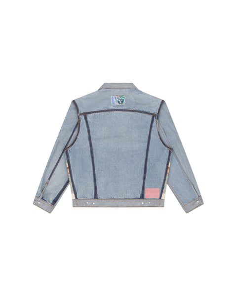 BROGUE RECONSTRUCTED REVERSIBLE TRUCKER JACKET