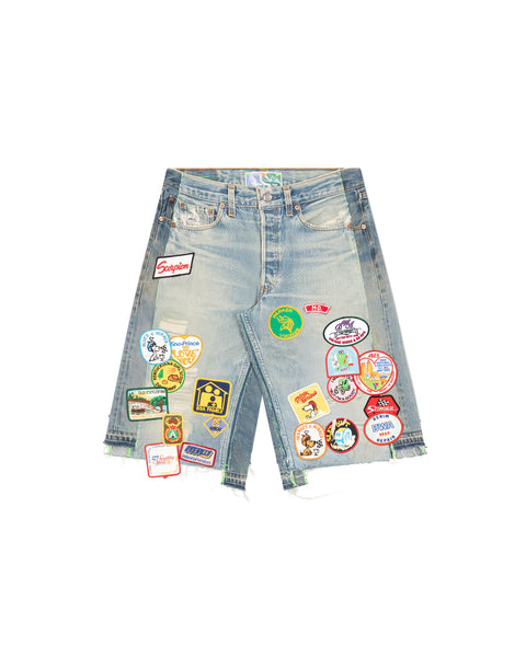 GENTLEMEN'S TRIPLE-WIDE LONG DENIM SHORT
