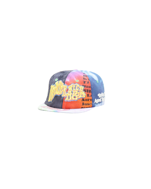 *DEADER WITH AGE RECONSTRUCTED TIE-DYE HAT