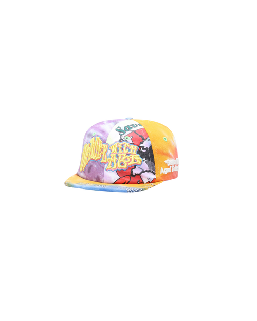 *DEADER WITH AGE RECONSTRUCTED TIE-DYE HAT