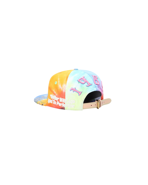 *DEADER WITH AGE RECONSTRUCTED TIE-DYE HAT