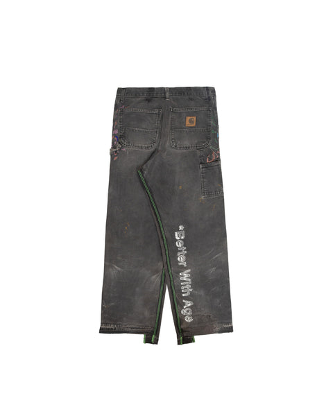 PAINTER'S HAND-BEADED DOUBLE-WIDE TROUSER