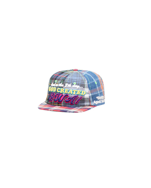 SCIENCE RECONSTRUCTED MIXED PLAID HAT