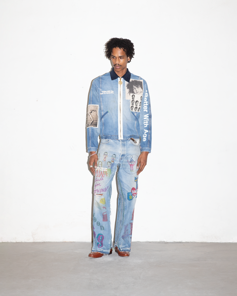 ROCK CITY RECONSTRUCTED DENIM JACKET