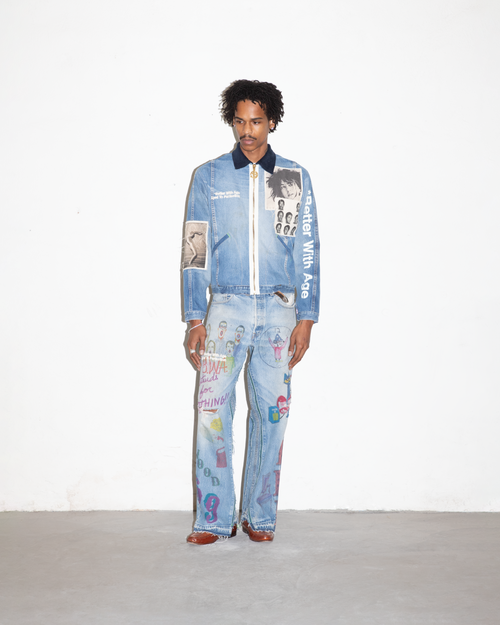 ROCK CITY RECONSTRUCTED DENIM JACKET