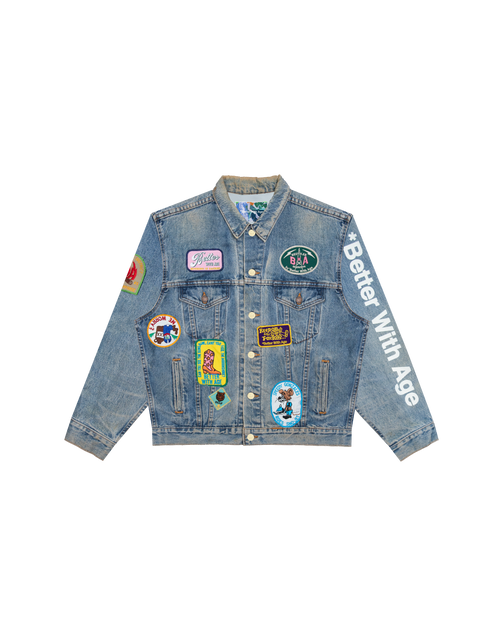 CHARLATAN REVERSIBLE DENIM / BASEBALL JACKET