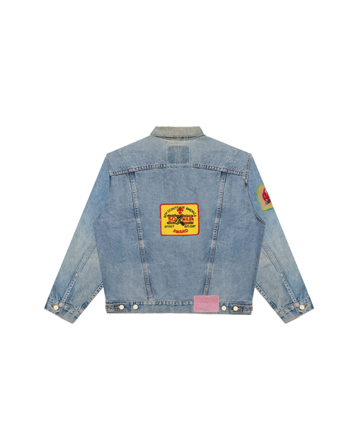 CHARLATAN REVERSIBLE DENIM / BASEBALL JACKET