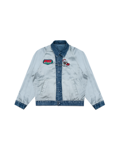 CHARLATAN REVERSIBLE DENIM / BASEBALL JACKET