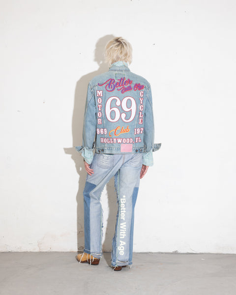 ESCAPADE RECONSTRUCTED DENIM TROUSER