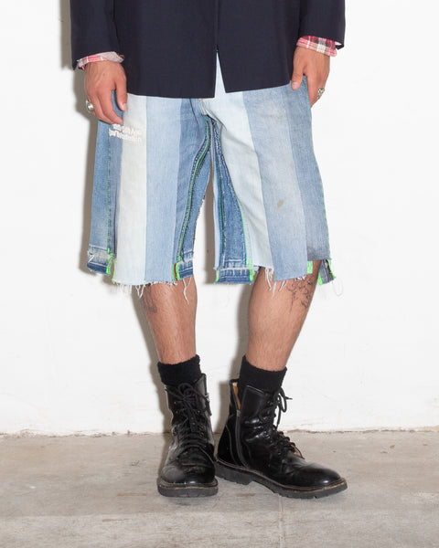 CANCEL DOUBLE-WIDE DENIM SHORT