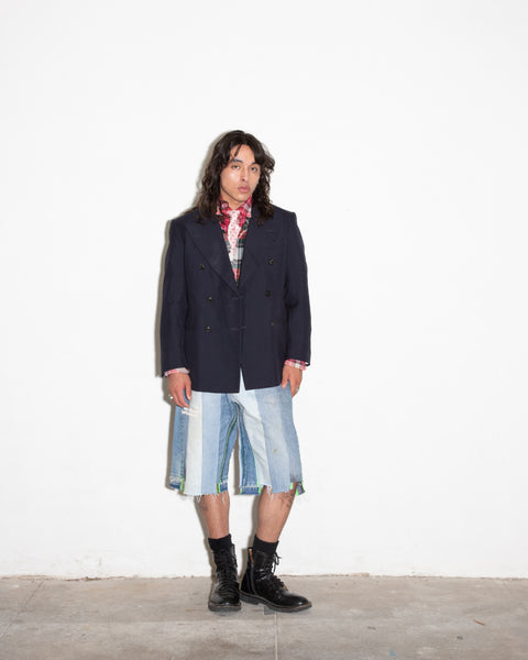 CANCEL DOUBLE-WIDE DENIM SHORT