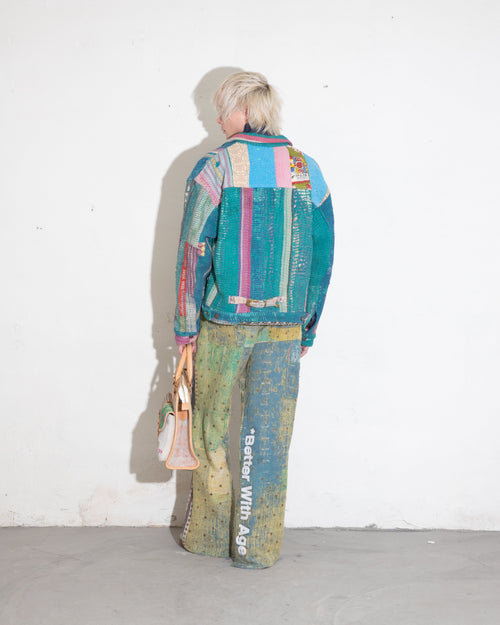 ISAAC HAND-QUILTED TROUSER