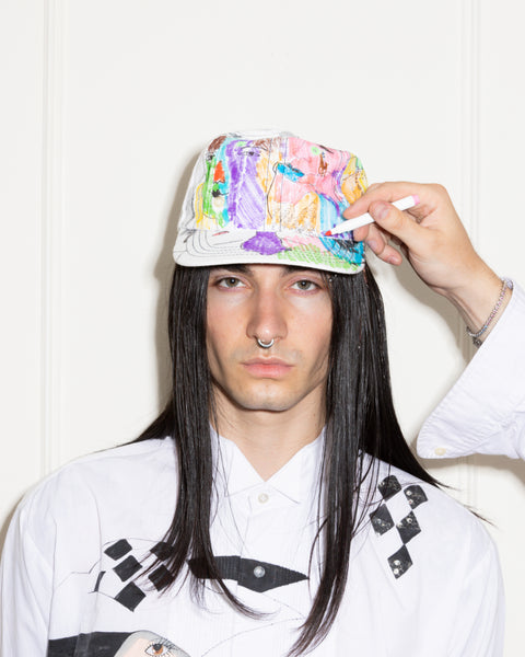DOODLE RECONSTRUCTED BUTTON DOWN HAT