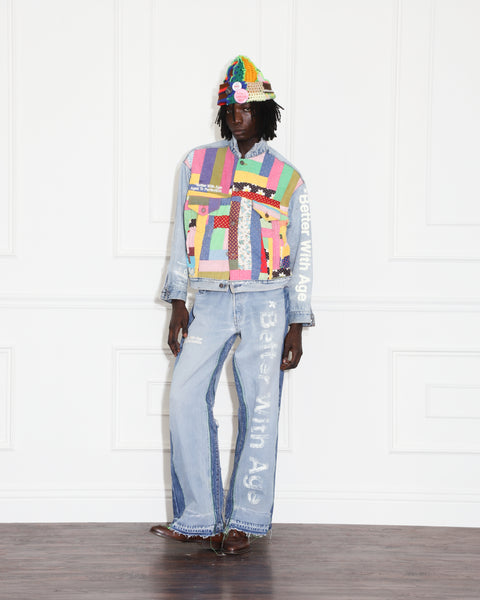 BRENDA BLANKET DENIM TRUCKER JACKET