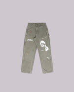 HAPPY FINGER CARHARTT TROUSERS - OLIVE